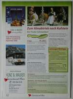 (250'017) - Kunz&Maurer-Reisen 2000 am 14. Mai 2023 in Thun (Rckseite)