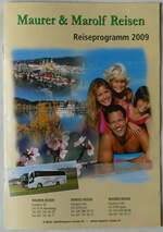 (250'305) - Maurer & Marolf-Reiseprogramm 2009 am 21. Mai 2023 in Thun