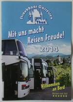 (251'345) - Straubhaar-Mit uns macht Reisen Freude! 2014 am 11.