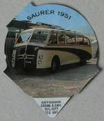 Thun/821891/253242---kaffeerahm---saurer-1951 (253'242) - Kaffeerahm - Saurer 1951 - am 31. Juli 2023 in Thun