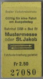 (253'768) - BVB-Einzelbillet am 13. August 2023 in Thun