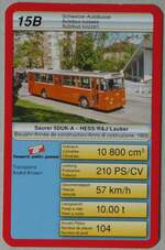(255'439) - Quartett-Spielkarte mit CGTE Genve Nr. 437 am 19. September 2023 in Thun