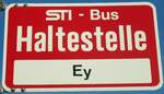 (136'807) - STI-Haltestellenschild - Wattenwil, Ey - am 22.