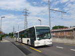 (207'603) - Intertours, Domdidier - Nr. 1/FR 300'460 - Mercedes (ex ARAG Ruswil; ex Schneider, Ermenswil Nr. 7) am 8. Juli 2019 beim Bahnhof Zollikofen