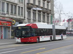 (169'229) - TPF Fribourg - Nr. 525 - Hess/Hess Gelenktrolleybus am 13. Mrz 2016 beim Bahnhof Fribourg