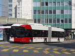 (203'237) - TPF Fribourg - Nr. 529 - Hess/Hess Gelenktrolleybus am 24. Mrz 2019 beim Bahnhof Fribourg