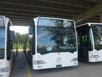 (220'029) - Interbus, Kerzers - Mercedes (ex BSU Solothurn Nr. 44) am 23. August 2020 in Kerzers, Murtenstrasse