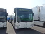 Kerzers/732863/224729---interbus-yverdon---nr (224'729) - Interbus, Yverdon - Nr. 1213/NE 231'213 - Mercedes (ex BVB Basel Nr. 791; ex Knecht, Windisch; ex AAGS Schwyz Nr. 84; ex VR La Chaux-de-Fonds Nr. 228) am 2. April 2021 in Kerzers, Interbus (Einsatz CarPostal)