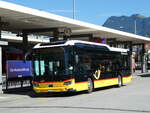 (255'572) - Dnser, Trimmis - GR 7288/PID 11'893 - Scania (ex GR 165'792) am 26. September 2023 beim Bahnhof Chur