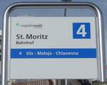 st-moritz/747273/188103---engadin-mobil-haltestellenschild---st (188'103) - engadin mobil-Haltestellenschild - St. Moritz, Bahnhof - am 3. Februar 2018