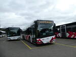 Solaris/768021/232653---carpostal-ouest---ju (232'653) - CarPostal Ouest - JU 36'180 - Solaris am 6. Februar 2022 in Develier, Parkplatz