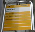 Entlebuch/749723/205571---postauto-haltestellenschild---entlebuch-bahnhof (205'571) - PostAuto-Haltestellenschild - Entlebuch, Bahnhof - am 27. Mai 2019