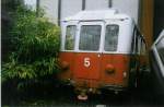 (021'011) - RhV Altsttten - Nr. 5 - FBW/SIG Trolleybus am 30. November 1997 in Luzern, Verkehrshaus