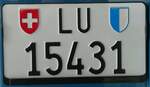 (241'742) - Nummernschild - LU 15'431 - am 22. Oktober 2022 in Luzern, Verkehrshaus