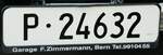 (239'708) - Nummernschild - P 24'632 - am 27. August 2022 in Oberkirch, CAMPUS Sursee