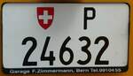 (239'709) - Nummernschild - P 24'632 - am 27. August 2022 in Oberkirch, CAMPUS Sursee