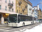 La Chaux-de-Fonds/731010/224272---interbus-yverdon---nr (224'272) - Interbus, Yverdon - Nr. 208/NE 231'208 - Mercedes (ex BSU Solothurn Nr. 40) am 20. Mrz 2021 beim Bahnhof La Chaux-de-Fonds (Einsatz CarPostal)