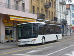 (224'297) - Interbus, Yverdon - Nr. 47/NE 231'047 - Setra (ex Nr. 6; ex SBC Chur Nr. 106) am 20. Mrz 2021 beim Bahnhof La Chaux-de-Fonds (Einsatz CarPostal)