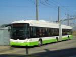 (143'299) - transN, La Chaux-de-Fonds - Nr. 135 - Hess/Hess Gelenktrolleybus (ex TN Neuchtel Nr. 135) am 19. Februar 2013 beim Bahnhof Marin