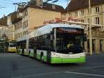 (142'728) - transN, La Chaux-de-Fonds - Nr. 144 - Hess/Hess Gelenktrolleybus (ex TN Neuchtel Nr. 144) am 29. Dezember 2012 in Neuchtel, Place Pury