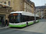(148'003) - transN, La Chaux-de-Fonds - Nr. 134 - Hess/Hess Gelenktrolleybus (ex TN Neuchtel Nr. 134) am 8. November 2013 in Neuchtel, Place Pury