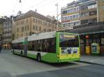 (148'012) - transN, La Chaux-de-Fonds - Nr. 144 - Hess/Hess Gelenktrolleybus am 8. November 2013 in Neuchtel, Place Pury