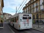 (151'501) - transN, La Chaux-de-Fonds - Nr. 142 - Hess/Hess Gelenktrolleybus (ex TN Neuchtel Nr. 142) am 12. Juni 2014 in Neuchtel, Place Pury