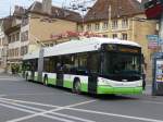 (164'808) - transN, La Chaux-de-Fonds - Nr. 136 - Hess/Hess Gelenktrolleybus (ex TN Neuchtel Nr. 136) am 15. September 2015 in Neuchtel, Place Pury