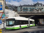 (224'239) - transN, La Chaux-de-Fonds - Nr. 139 - Hess/Hess Gelenktrolleybus (ex TN Neuchtel Nr. 139) am 20. Mrz 2021 beim Bahnhof Neuchtel