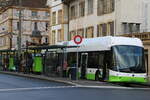 Neuchatel/833946/transn-la-chaux-de-fonds---nr-169ne transN, La Chaux-de-Fonds - Nr. 169/NE 209'169 - Hess/Hess Gelenktrolleybus am 14. Dezember 2023 in Neuchtel, Place Pury (Aufnahme: Martin Beyer)