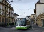 (258'919) - transN, La Chaux-de-Fonds - Nr. 174/NE 209'174 - Hess/Hess Gelenktrolleybus am 26. Januar 2024 in Neuchtel, Place Pury