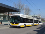 (169'296) - VBSH Schaffhausen - Nr. 104 - Hess/Hess Gelenktrolleybus am 19. Mrz 2016 beim Bahnhof Schaffhausen