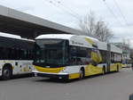 (179'026) - VBSH Schaffhausen - Nr. 105 - Hess/Hess Gelenktrolleybus am 20. Mrz 2017 beim Bahnhof Schaffhausen 