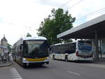 (193'936) - VBSH Schaffhausen - Nr. 101 - Hess/Hess Gelenktrolleybus am 10. Juni 2018 beim Bahnhof Schaffhausen