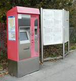 (230'154) - BGU-Billetautomat am 8. November 2021 beim Bahnhof Grenchen Sd