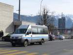 (168'986) - BSW Sargans - Nr. 302/SG 304'210 - Irisbus am 27. Februar 2016 beim Bahnhof Buchs