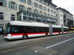 (133'246) - St. Gallerbus, St. Gallen - Nr. 188 - Hess/Hess Doppelgelenktrolleybus am 13. April 2011 in St. Gallen, Marktplatz