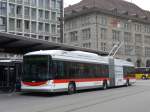 (154'167) - St. Gallerbus, St. Gallen - Nr. 182 - Hess/Hess Gelenktrolleybus am 20. August 2014 beim Bahnhof St. Gallen