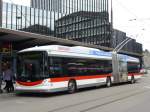 (154'198) - St. Gallerbus, St. Gallen - Nr. 179 - Hess/Hess Gelenktrolleybus am 20. August 2014 beim Bahnhof St. Gallen
