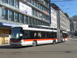 St. Gallen/652648/202766---st-gallerbus-st-gallen (202'766) - St. Gallerbus, St. Gallen - Nr. 185 - Hess/Hess Gelenktrolleybus am 21. Mrz 2019 beim Bahnhof St. Gallen