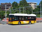 Lugano/616047/193800---autopostale-croglio---ti (193'800) - Autopostale, Croglio - TI 19'475 - Scania/Hess am 9. Juni 2018 beim Bahnhof Lugano