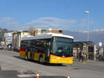 Lugano/641689/199738---autopostale-croglio---ti (199'738) - Autopostale, Croglio - TI 182'443 - Scania/Hess am 7. Dezember 2018 beim Bahnhof Lugano