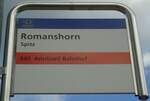 Romanshorn/739330/133259---aot-haltestellenschild---romanshorn-spitz (133'259) - AOT-Haltestellenschild - Romanshorn, Spitz - am 13. April 2011