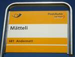 (135'727) - PostAuto-Haltestelle - Mtteli - am 21. August 2011