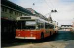 (021'919) - TL Lausanne - Nr. 736 - FBW/Hess Trolleybus am 7. Mrz 1998 beim Bahnhof Lausanne