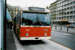(022'309) - TL Lausanne - Nr. 708 - FBW/Hess Trolleybus am 15. April 1998 in Lausanne, Chauderon