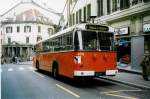 (022'313) - TL Lausanne - Nr. 673 - FBW/Eggli Trolleybus am 15. April 1998 in Lausanne, Rue Neuve