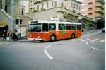 (022'316) - TL Lausanne - Nr. 743 - FBW/Hess Trolleybus am 15. April 1998 in Lausanne, Place Riponne