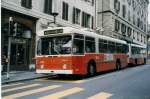 Lausanne/213007/025619---tl-lausanne---nr (025'619) - TL Lausanne - Nr. 724 - FBW/Hess Trolleybus am 22. August 1998 in Lausanne, Rue Neuve