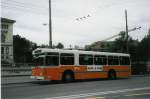 (025'718) - TL Lausanne - Nr. 742 - FBW/Hess Trolleybus am 22. August 1998 in Lausanne, Riponne